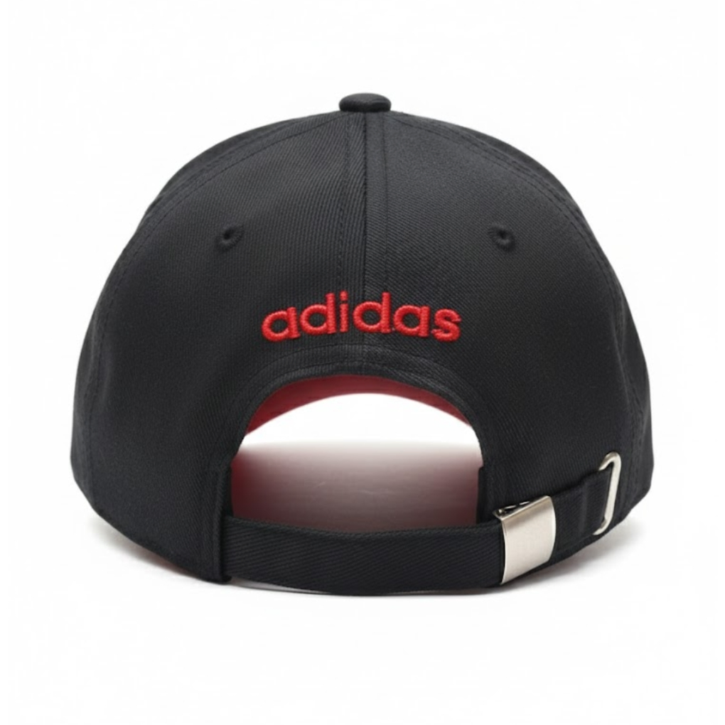Adidas Originals Beacon 5.0 Snapback Hat –Black/Vivid Red